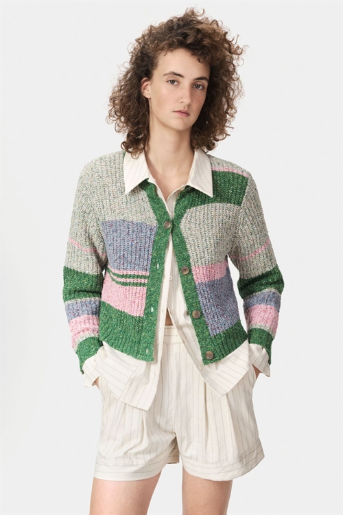 NUÉ NOTES AGADIR CARDIGAN MULTI COLOR PATCHES 